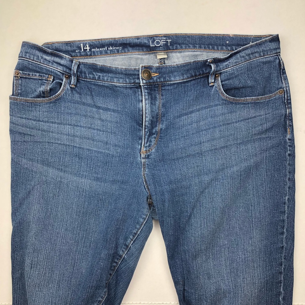 LOFT Relaxed Skinny Jeans size 14